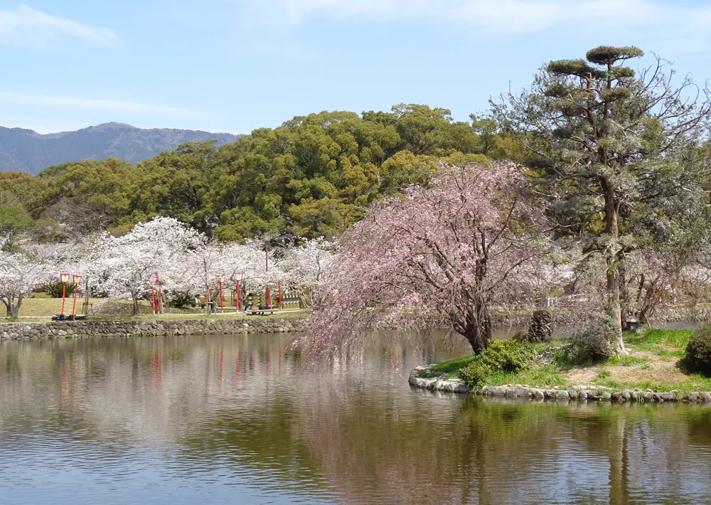 地元小城の小城公園の風景写真